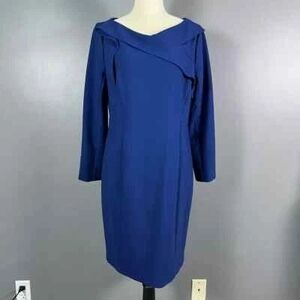 Chic Long Sleeve Blue Dress